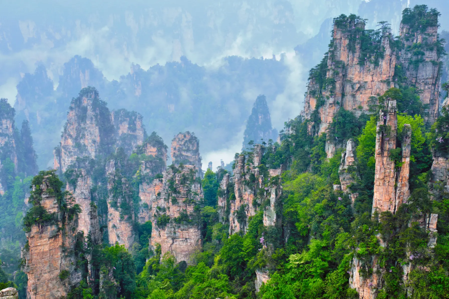 Zhangjiajie sandstone peaks